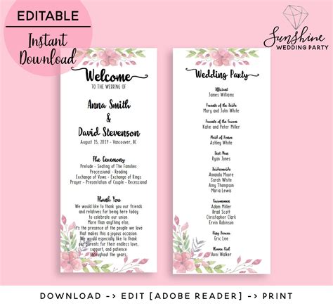 Some templates can be customized online, so you don't need a graphics editor or word editor software to add texts, message and photos. Birthday Party Program Templates : FREE 20+ Event Program Samples & Templates in PDF | MS Word ...