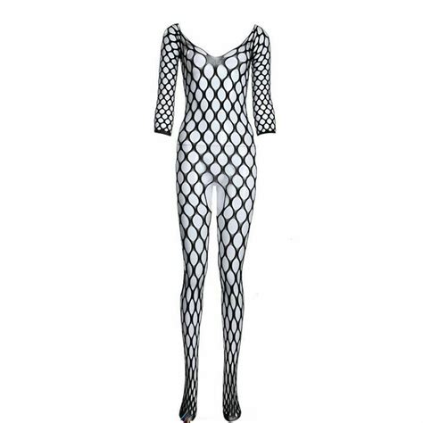 Buy Full Body Lingerie Bodystocking Dress Sexy Fishnet Bodysuit Outfit
