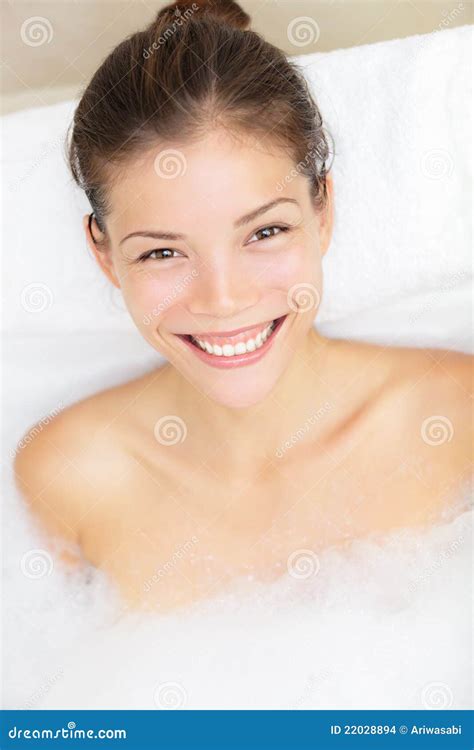 Bath Woman Smiling Happy Stock Images Image 22028894