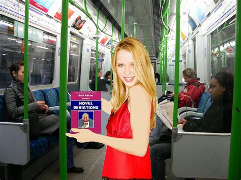 Evil Editor Hot Babes Holding Evil Editors Books On Trains