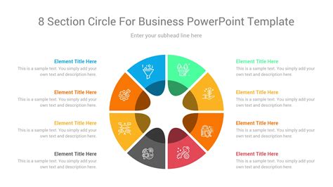 8 Section Circle For Business Powerpoint Template Ciloart