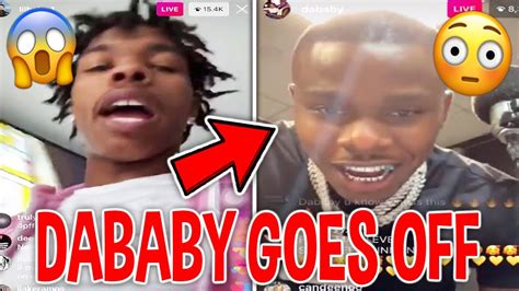 Lil Baby Beefs W Dababy On Ig Live Dababy Reaction Youtube