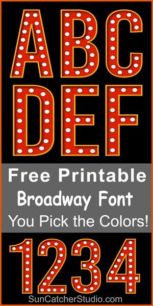 Broadway Font Marquee Letters And Numbers With Lights Diy Projects