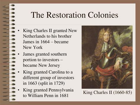 Ppt The English Civil War And The Restoration Colonies Powerpoint