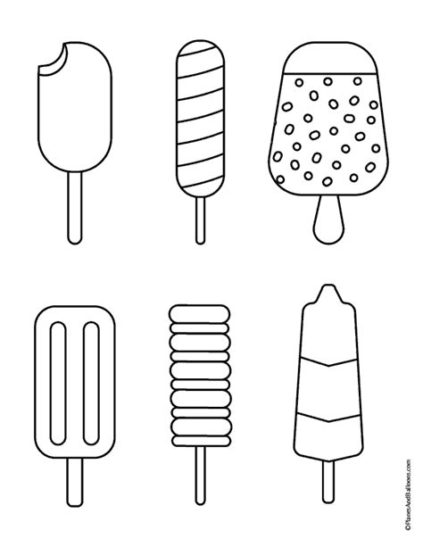 Simple And Delicious Ice Cream Coloring Page You Need This Summer Ice