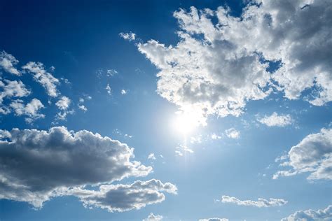 Blue Sunny Sky With White Clouds Graphic By Frostroomhead · Creative