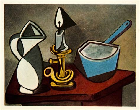 Nature morte aux trois pommes (still life with three apples), 1949 limited edition lithograph by pablo picasso, 1949. 1949 Color Print Chandelier Caserole Emaille Still Life ...