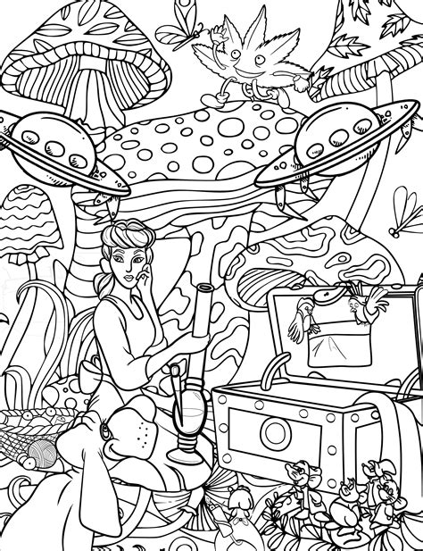 Princess Stoner Coloring Book Great Coloring Book For Adults Etsy Canada