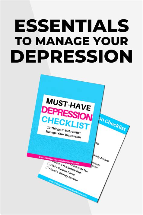 Depression Checklist 10 Things To Help Better Manage Depression Okay