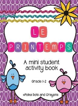 C Est Le Printemps French Spring Activity Booklet By Funtastic French