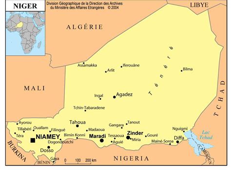 Carte Du Niger Voyage Carte Plan