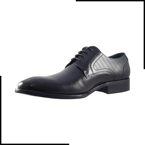 Paolo Vandini Melbury Derby Black Leather Mens Shoes Uk