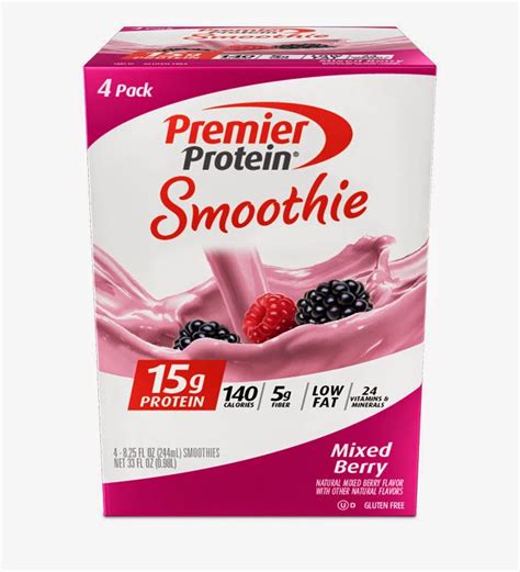 Fortify your patient's familiar food items and help them reach dietary. Premier Protein Mixed Berry Smoothie | The Nutritionist Reviews
