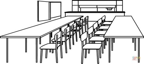 Buy ergonomic classroom tables and chairs. Classroom with Tables and Chairs coloring page | Free ...