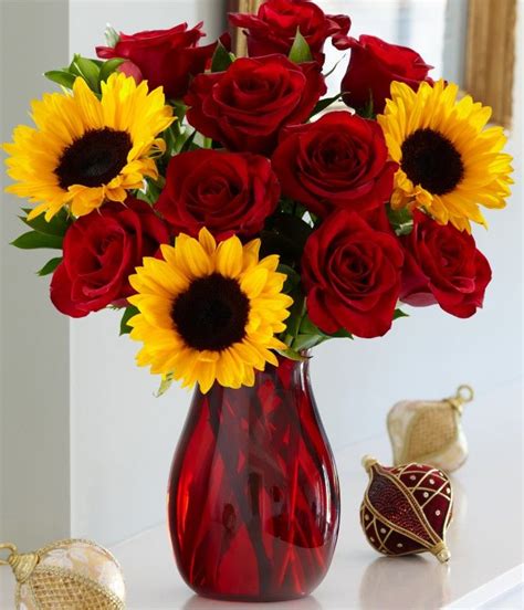 Adjacent colors (also called analogous colors) uses colors that neighbor each for example, violet and yellow are complementary colors. Holiday Love and Laughter | Red Roses, Sunflowers and ...