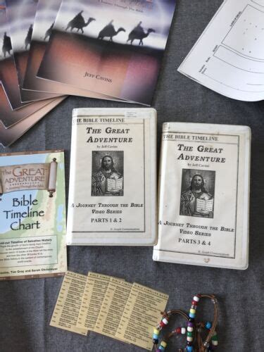 The Great Adventure Jeff Cavins Vhs And Workbooks Bible Timeline Study Ebay