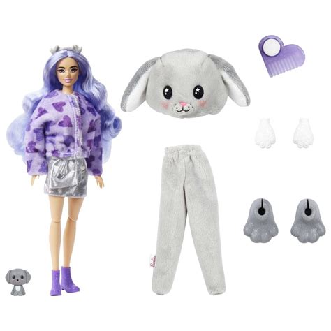 Barbie Cutie Reveal Doll With Puppy Costume Toy That Reveals Its Colour