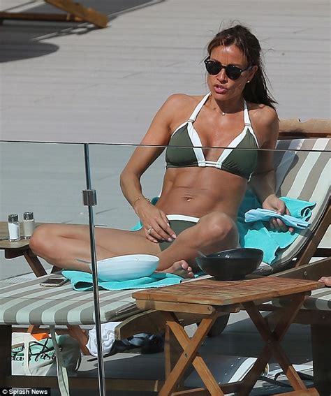Melanie Sykes Shows Off Her Impressive Rippling Abs At Luxury Ibiza