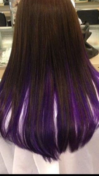Brown With Purple Inside Love It 💜 Long Hair Styles Hair Styles Hair