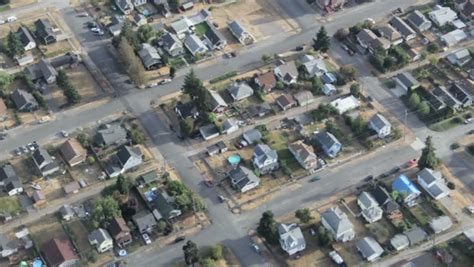 Overhead Aerial View Of Houses Stock Footage Video 100 Royalty Free