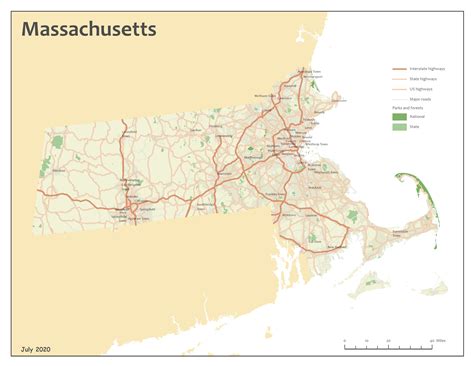 Map Of Massachusetts Spatialnode
