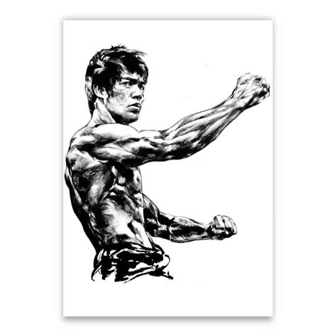 Bruce Lee Drawing Poster A1 Shop Today Get It Tomorrow