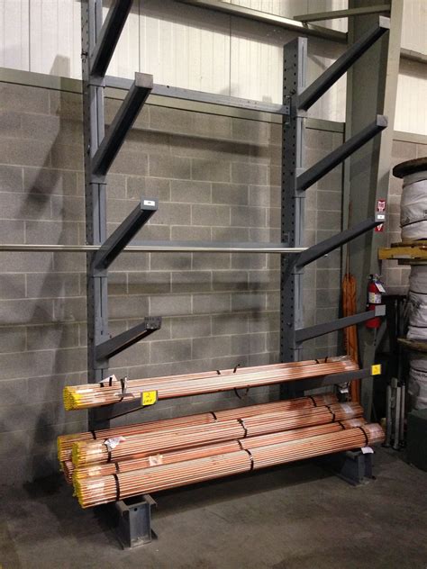 Cantilever Round Pipe Rack With Inclined Arms