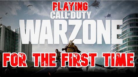 Playing Call Of Duty Warzone For The First Time Youtube