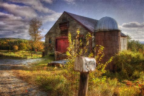 Barn And Silo In Autumn Photograph By Joann Vitali Fine Art America
