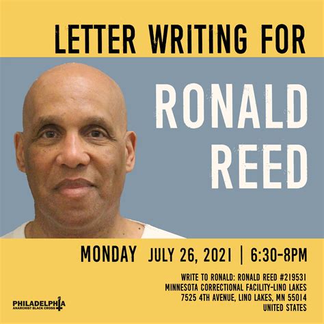Monday July 26th Letter Writing For Ronald Reed Philly Abc