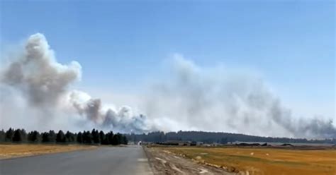 Wildfire High Winds Prompt Evacuation Of Washington Town Of Medical Lake
