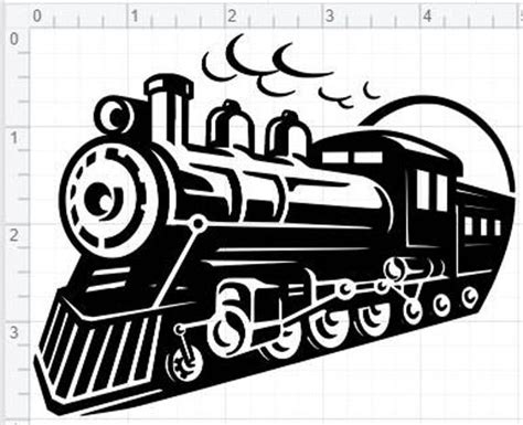 Vintage Steam Train Design Svg Pdf Eps Dxf And Studio 3 Cut