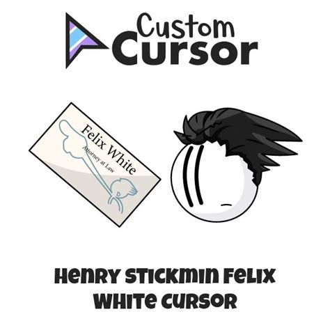 Henry Stickmin Felix White Cursors Custom Cursor In 2022 Felix