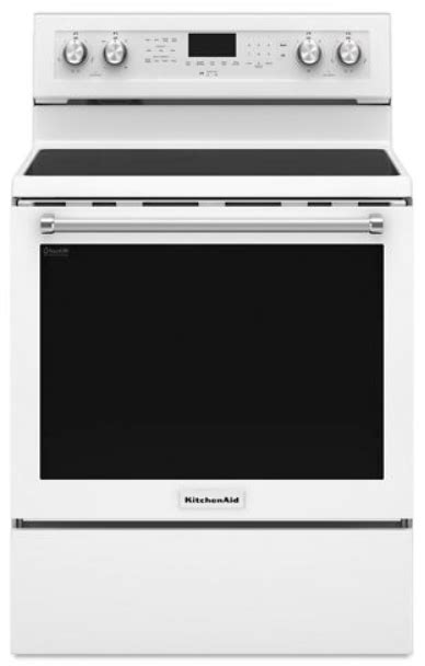 Kitchenaid 30 White Freestanding Electric Range Bakers Appliance