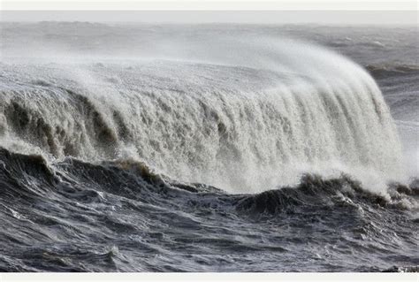 Winter Storm Hercules Water Surges At Lyme Regis Dorset Picture