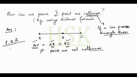 How To Prove Three Points Are Collinear Youtube