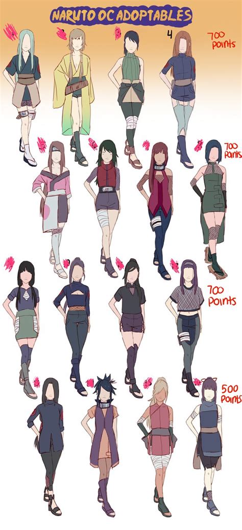 Naruto Oc Adoptables Closed Special Edition By Honeyxpoison On