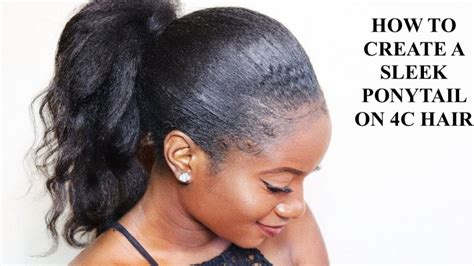 A protective style ponytail can last up to two weeks. DIY - SLEEK NATURAL PONYTAIL ON 4C HAIR - Everything ...