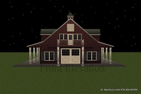 Lower maintenance & upkeep costs, fewer vet bills and added property value. Horse Barn Plans With Living Quarters -5 Stalls - 3 ...