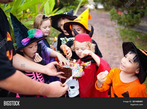 Kids Trick Treat Image And Photo Free Trial Bigstock