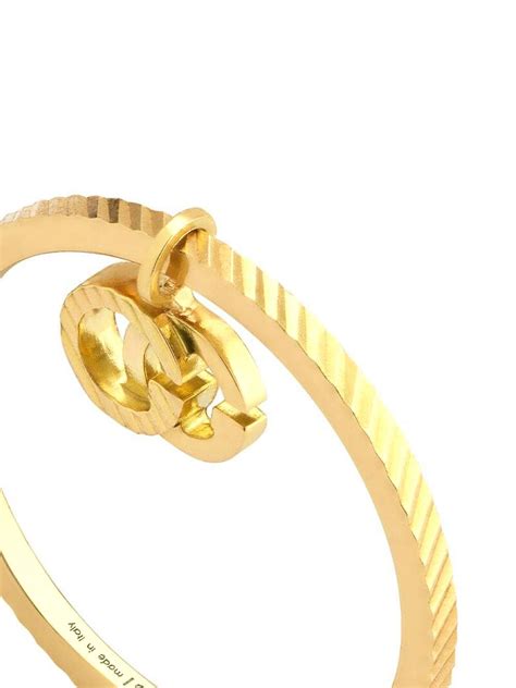 Gucci 18kt Yellow Gold Gg Running Ring Modesens