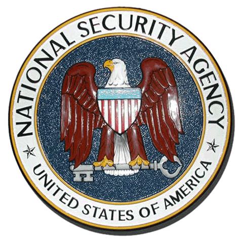 National Security Agency Nsa Seal Wooden Plaque Us Federal