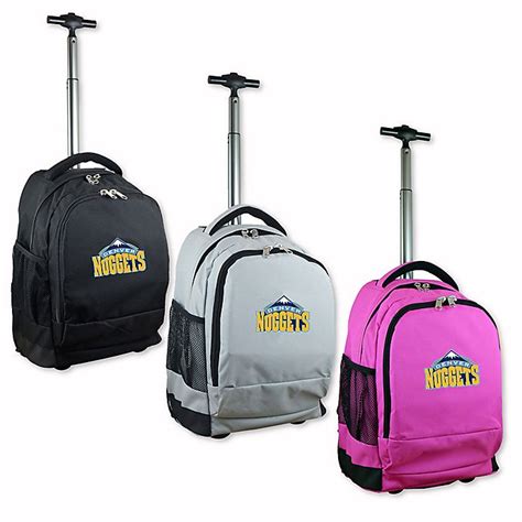 Nba Denver Nuggets 19 Inch Wheeled Backpack Bed Bath And Beyond