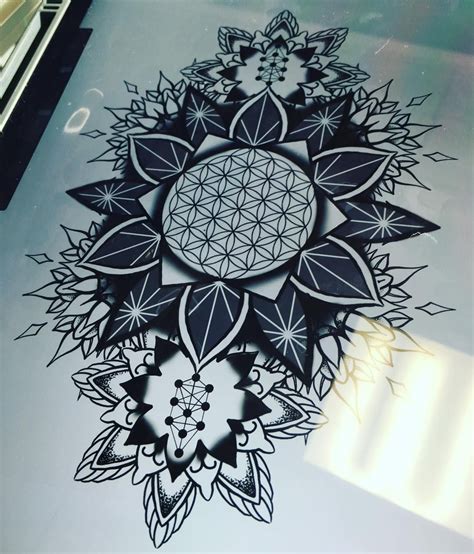 Working On A Sacred Geometry Mandala Tattoo Design For Jared I Cant