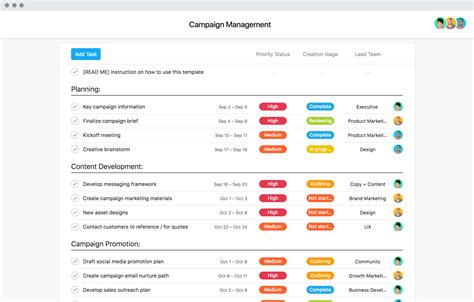 11 Templates To Help You Plan And Manage Your Next Project Asana