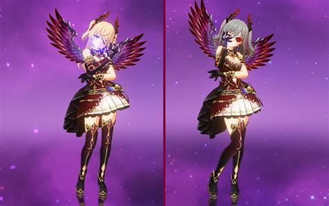 Kanzaki Rankofischl Fallen Angel Outfit Genshin Impact Mods