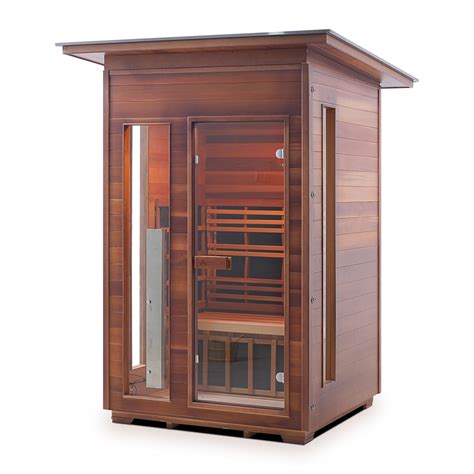 2 Person Outdoor Hybrid Sauna With Slope Roof Diamond Series