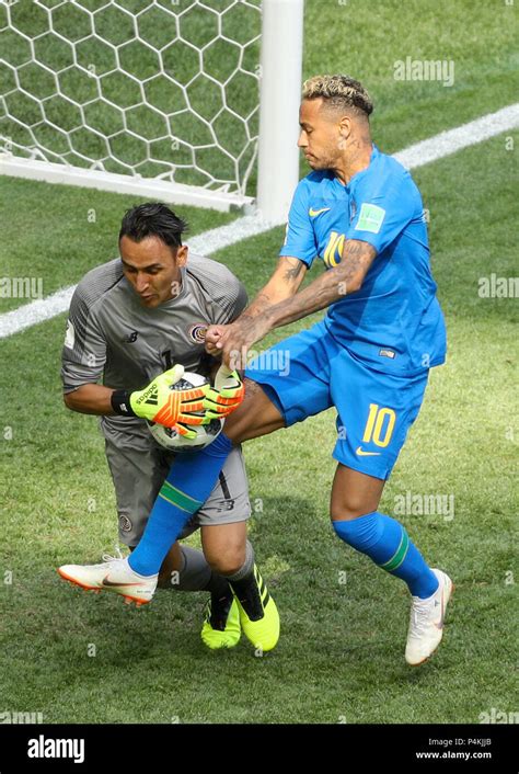 Costa Rica Goalkeeper Keylor Navas Makes Hi Res Stock Photography And