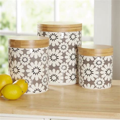 Wilshire 3 Piece Kitchen Canister Set Kitchen Canister Sets 3 Piece