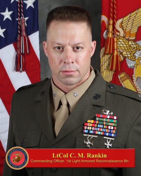Lieutenant Colonel C M Rankin 1st Marine Division Biography